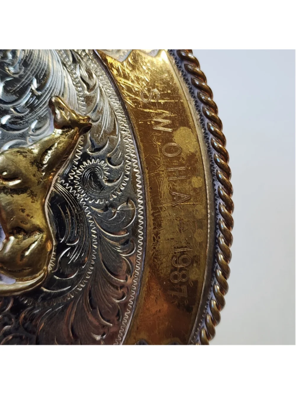 Vintage Western Belt Buckle 